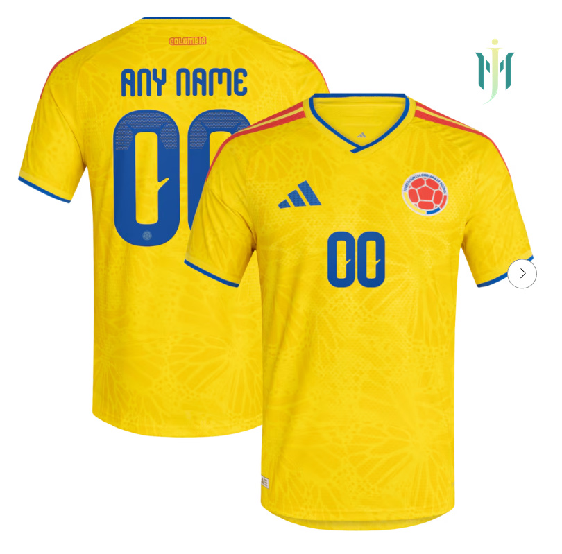 Colombia National Team adidas FIFA x World Cup 2026 Home On Field Authentic Custom Jersey