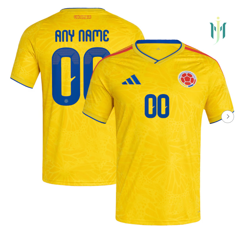 Colombia National Team adidas FIFA x World Cup 2026 Home Replica Custom Jersey