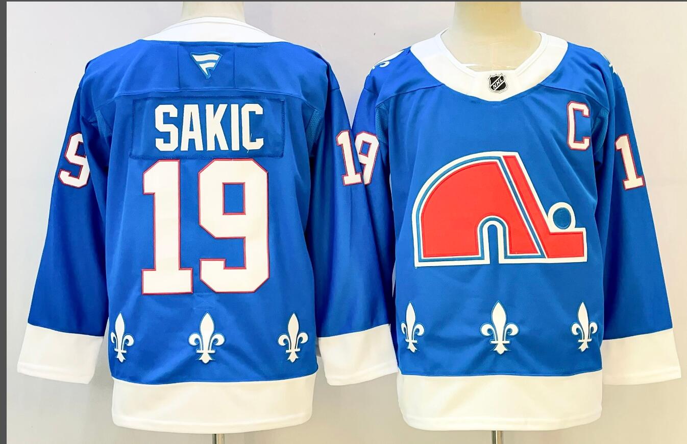 Colorado Avalanche Honour Quebec Nordiques 19 SAKIC