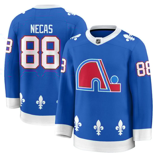 Colorado Avalanche Honour Quebec Nordiques Throwback Jerseys #88 Martin Necas