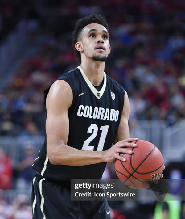 Colorado Buffaloes #21 Derrick White Nike 2017 PCA12 College Basketball Game Jersey Black 