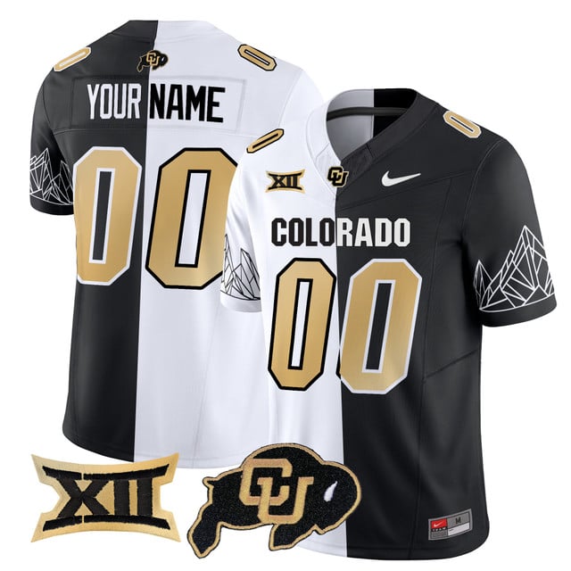 Colorado Buffaloes 2025 Vapor Limited Custom Jersey V2 stripeout