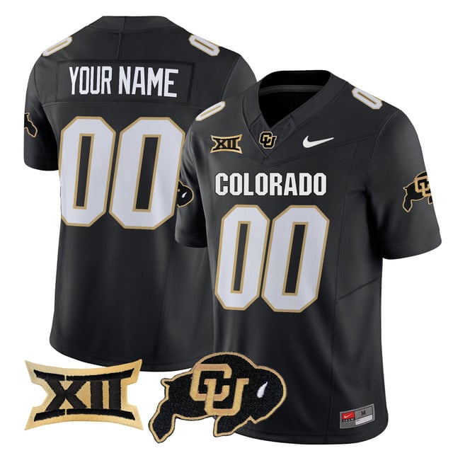 Colorado Buffaloes 2025 Vapor Limited Custom Jersey black