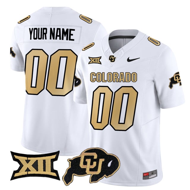 Colorado Buffaloes 2025 Vapor Limited Custom Jersey white