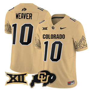 Colorado Buffaloes Vapor Limited football Jersey V3 Big 12 XII Patch - All Stitched  GOLD