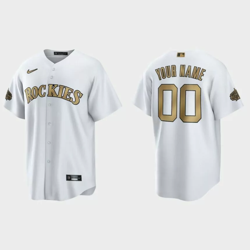 Colorado Rockies Custom 2022 MLB All-Star Game Replica Jersey – White