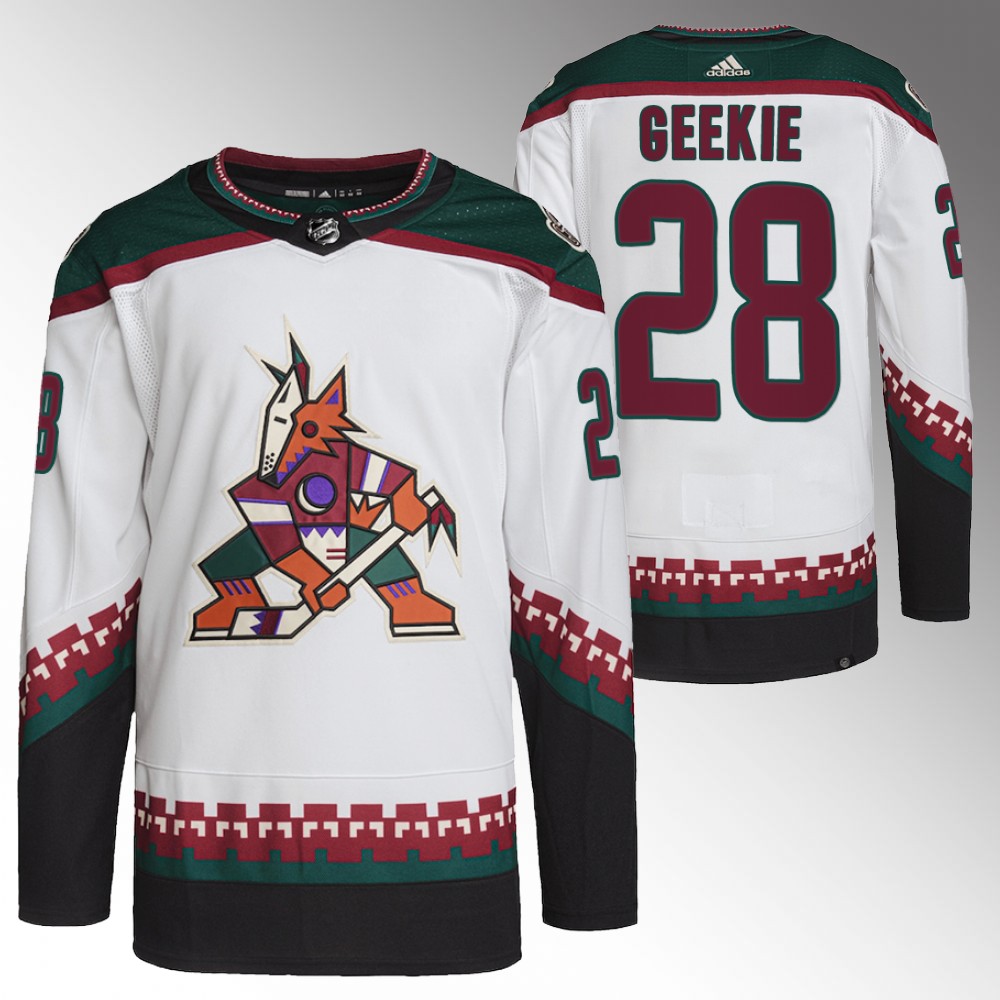 Conor Geekie Arizona Coyotes White Primegreen Authentic Away Jersey