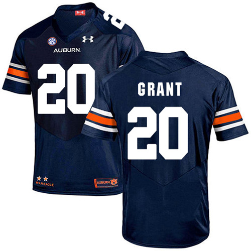 Corey Grant Auburn Tigers Men's Jersey - #20 NCAA Navy Blue Stitched Authentic