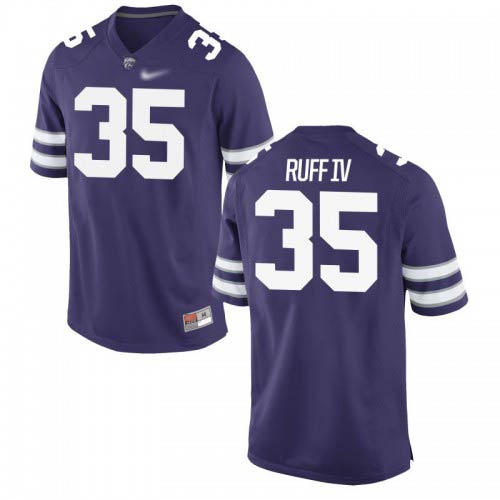 Cornelius Ruff IV Kansas State Wildcats Men's Jersey - #35 NCAA Purple Game