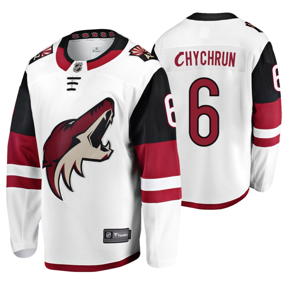 Coyotes Jakob Chychrun White Fanatics Branded Away Breakaway Jersey