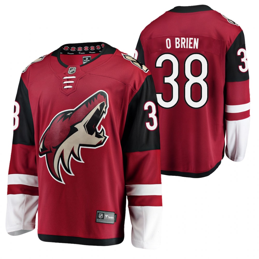Coyotes Liam O'Brien Jersey Home Red Player Men