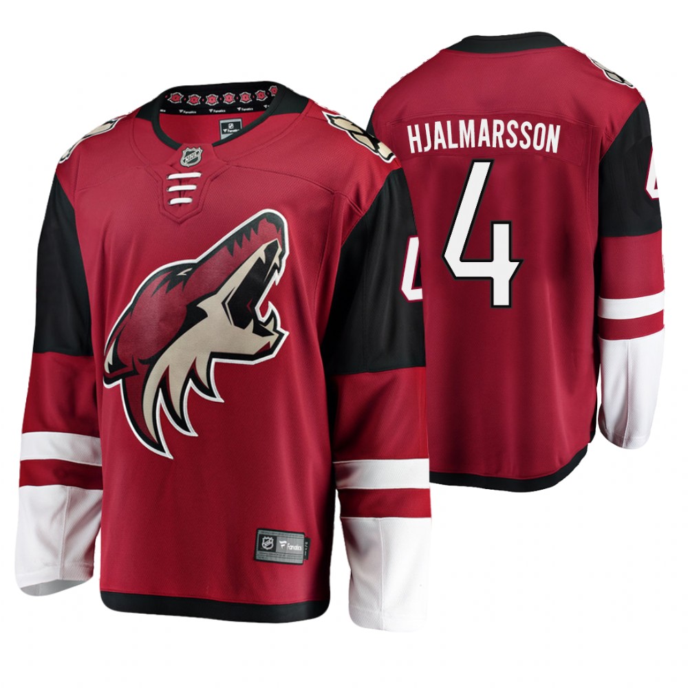Coyotes Niklas Hjalmarsson Red Fanatics Branded Home Breakaway Jersey