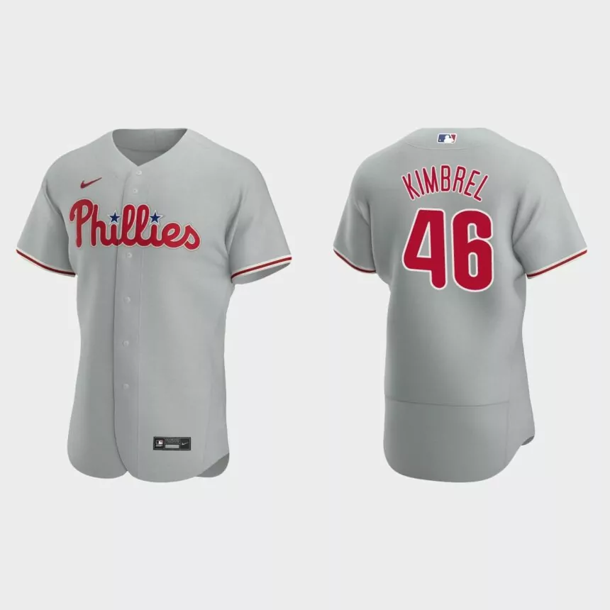 Craig Kimbrel Philadelphia Phillies Authentic Road Jersey – Gray