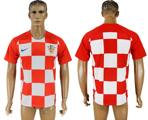 Croatia Blank Home Soccer Country Jersey