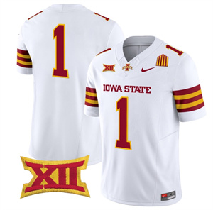 Custom  Iowa State Cyclones 2024 Vapor Limited Football  Jersey - All Stitched   #1 no name