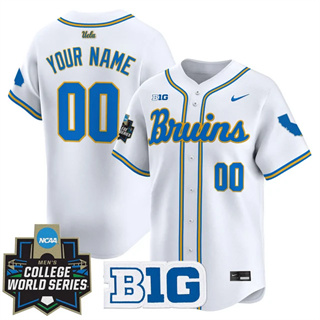 Custom  UCLA Bruins 2025 World Series Vapor Premier Limited  Jersey - All Stitched White