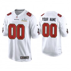 Custom 2021 Tampa Bay Buccaneers #00 White Super Bowl LIV White Game Fashion Jersey