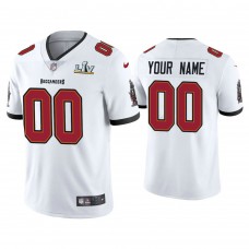 Custom 2021 Tampa Bay Buccaneers #00 White Super Bowl LIV White Vapor Limited Jersey