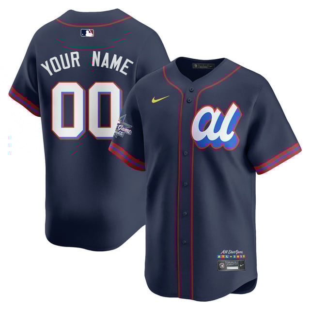 Custom American League 2025 MLB All-Star Jersey NAVY