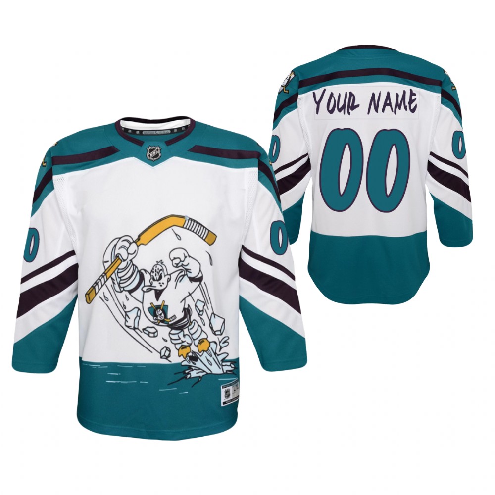Custom Anaheim Ducks Special Edition White Youth Jersey