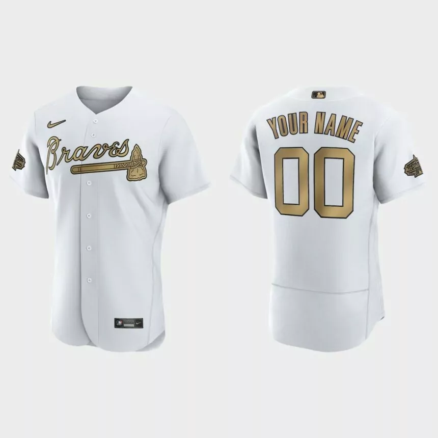 Custom Atlanta Braves 2022 MLB All-Star Game Authentic Jersey – White
