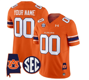 Custom Auburn Tigers 2024 Alabama Patch Vapor Limited Football  Jersey - All Stitched  ORANGE