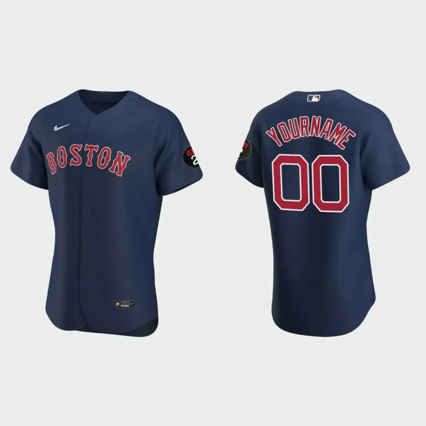 Custom Boston Red Sox Authentic Jerry Remy Jersey – Navy