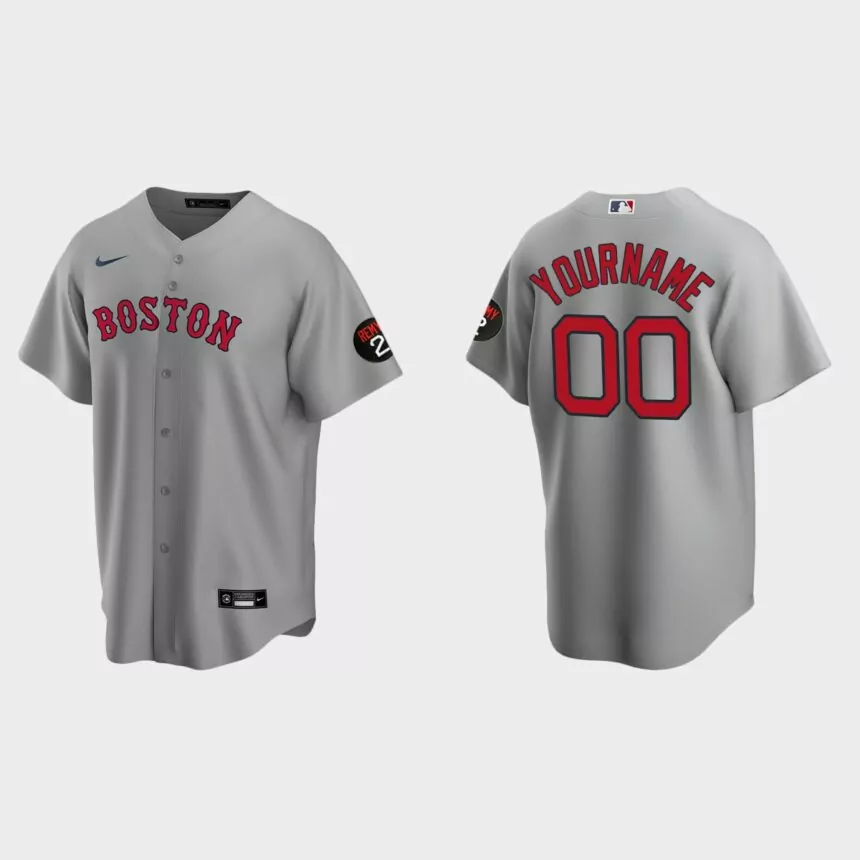 Custom Boston Red Sox Replica Jerry Remy Jersey – Gray