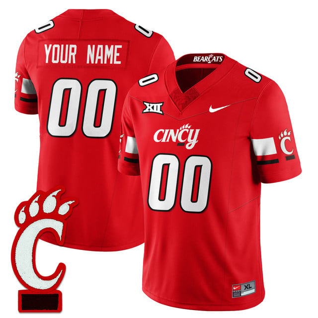 Custom Cincinnati Bearcats Football 2025 Uniform RED
