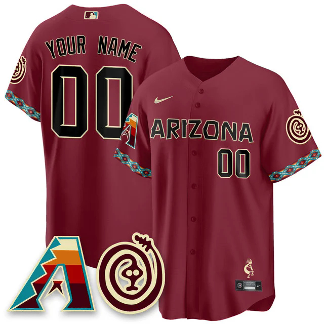 Custom GenderName Arizona Diamondbacks City Connect Concept Jersey V2 RED.webp