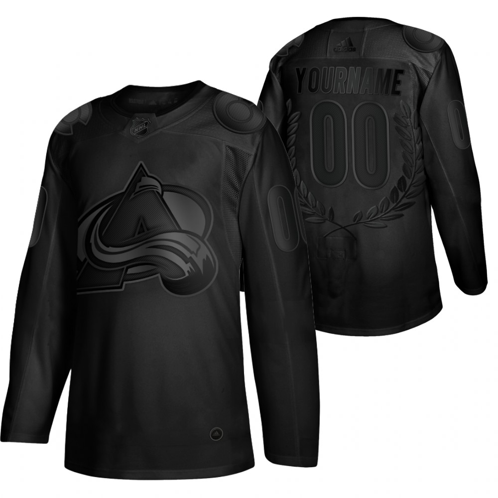 Custom Golory Black Avalanche #00 Jersey