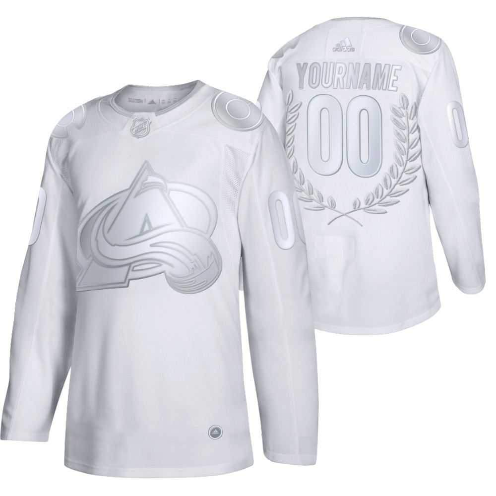 Custom Golory White Avalanche #00 Jersey