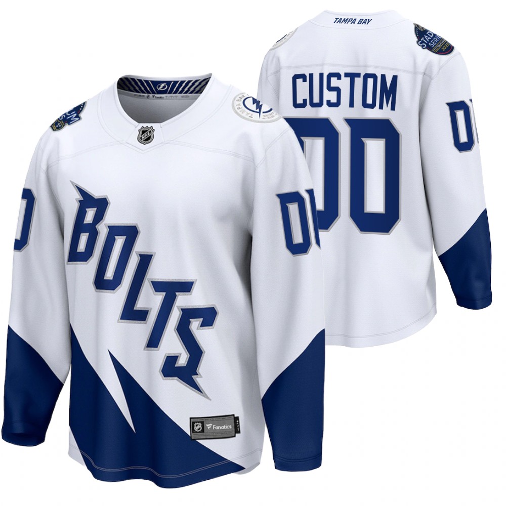Custom Jersey Tampa Bay Lightning 2022 Stadium Series White Fanatics