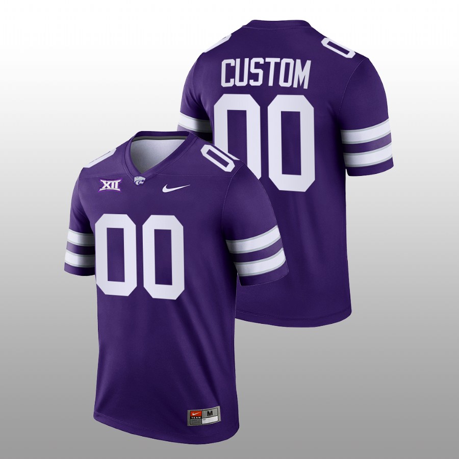 Custom Kansas State Wildcats Purple 2022-23 College Football Jersey