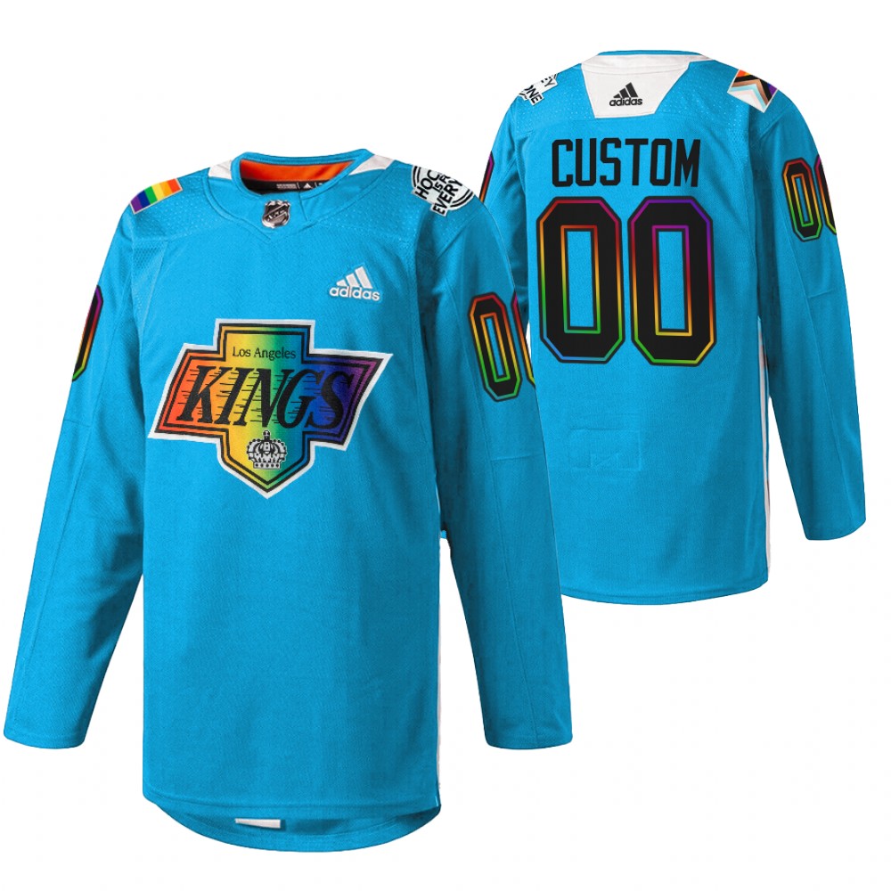Custom Kings Pride Night Jersey Blue Warm-Up