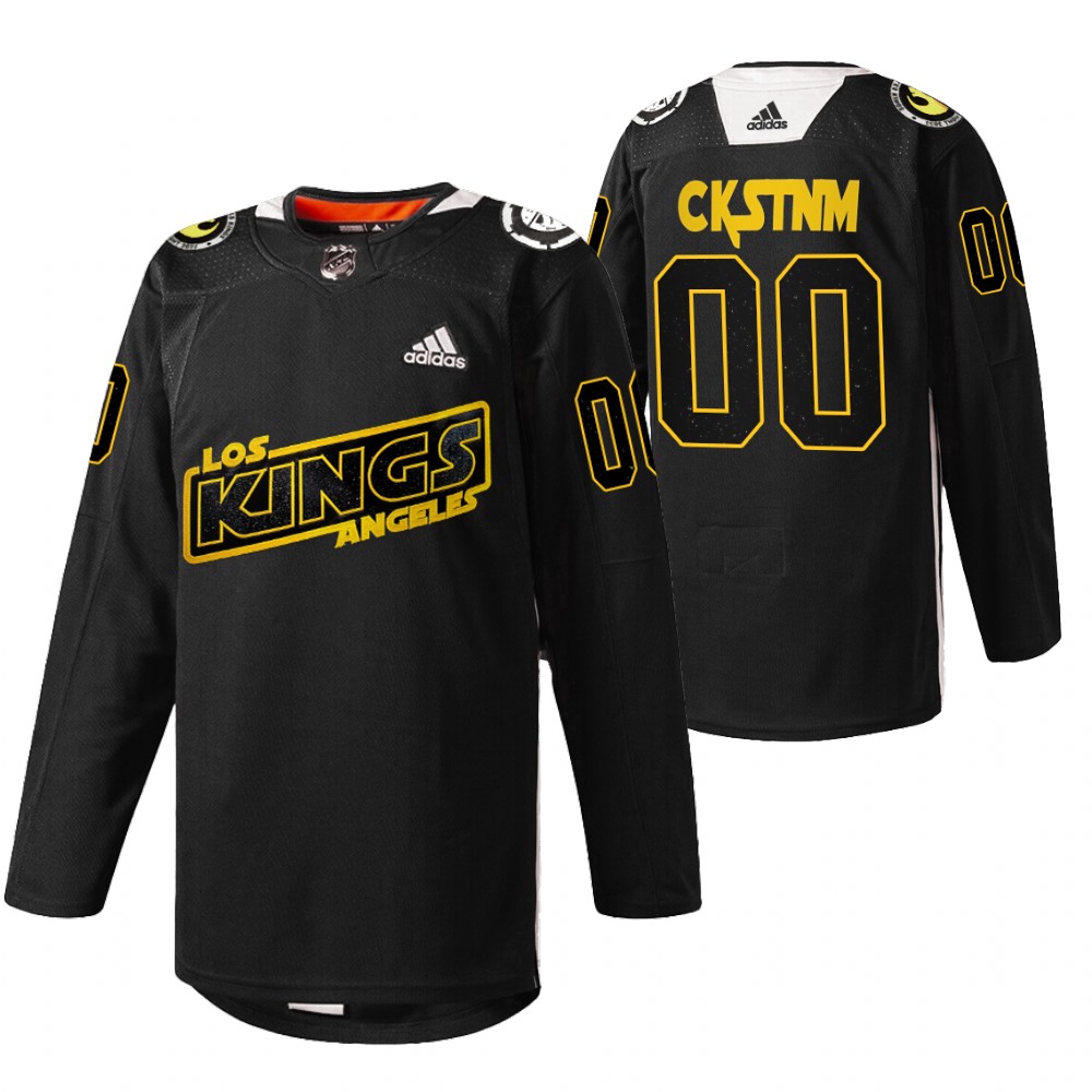 Custom Kings Star Wars Night Jersey Black Warmup
