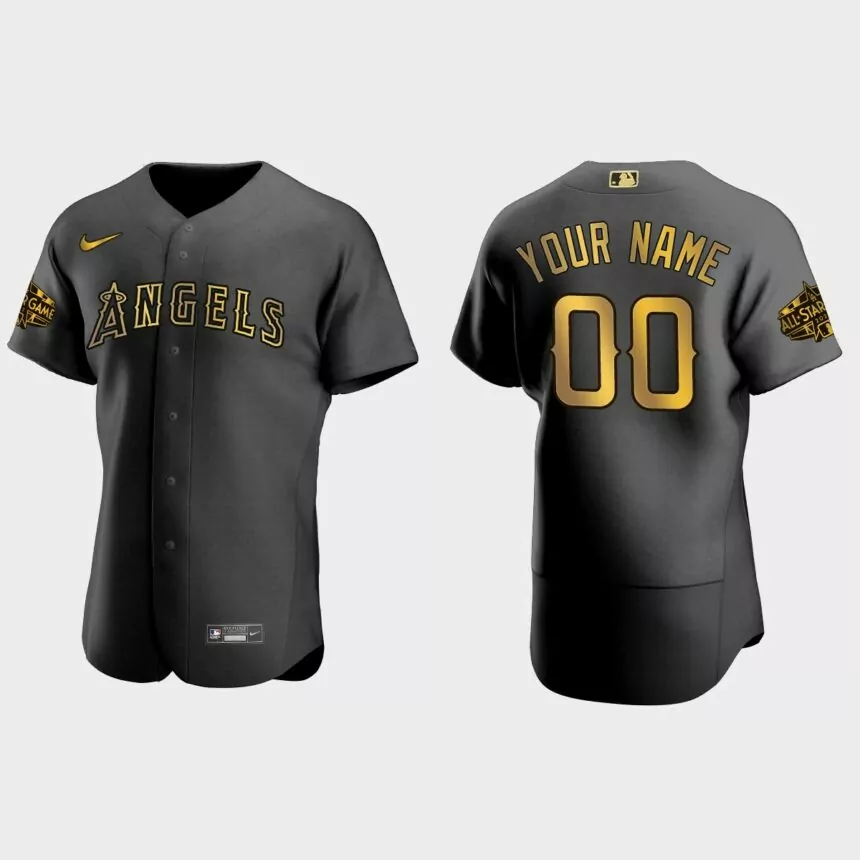 Custom Los Angeles Angels 2022 MLB All-Star Game Authentic Jersey – Black