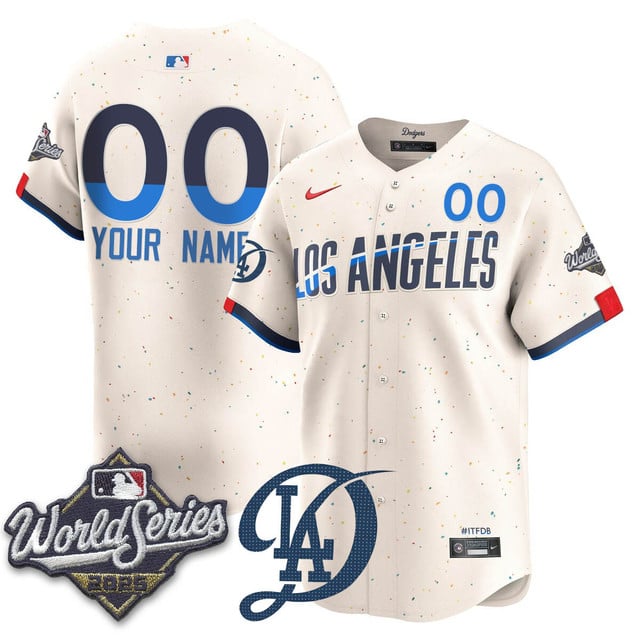 Custom Los Angeles Dodgers 2025 World Series Jersey