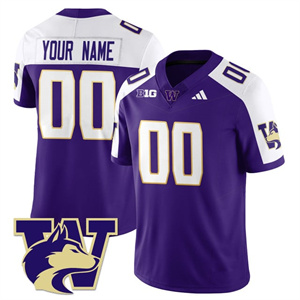 Custom Men's Washington Husky Football 2025 Vapor Limited Jersey - All Stitched Alternate