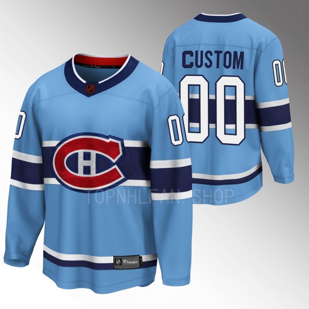 Custom Montreal Canadiens Jersey Special Edition 2.0 Blue 2022 Breakaway Player