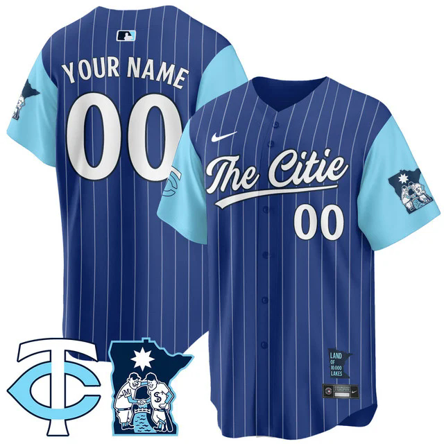 Custom NameGender Minnesota Twins City Connect Concept Jersey ROYAL.webp