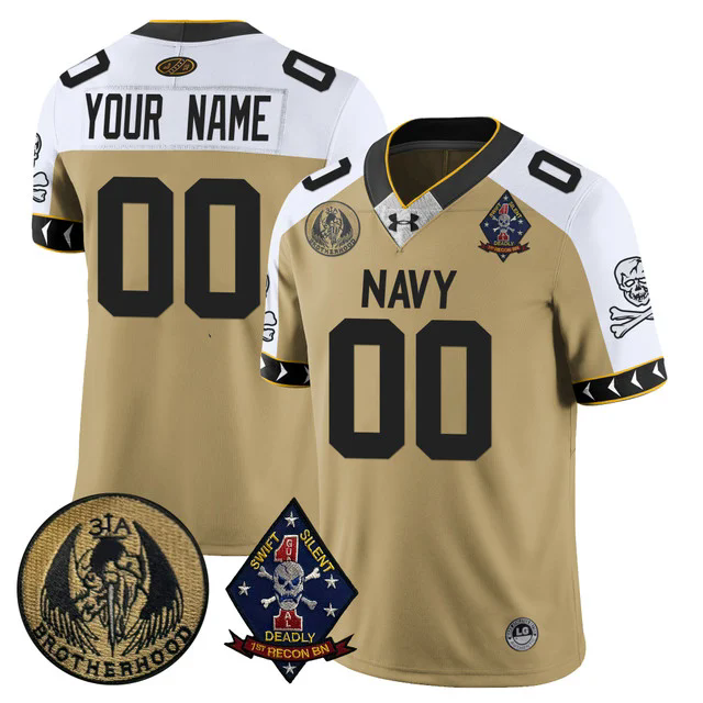 Custom NameGender Navy Midshipmen Lacrosse Jolly Rogers Vapor Limited Jersey.webp