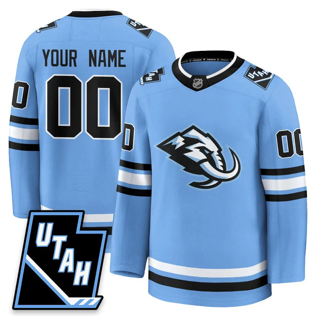 Custom NameGender Utah Hockey ‘Mammoth’ 2025 Limited Jersey BLUE.webp