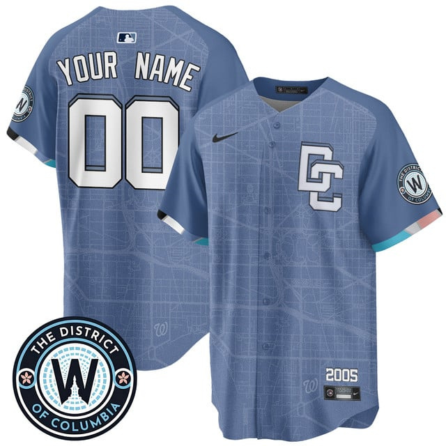 Custom NameNumber Washington Nationals 2025 City Connect Limited Jersey