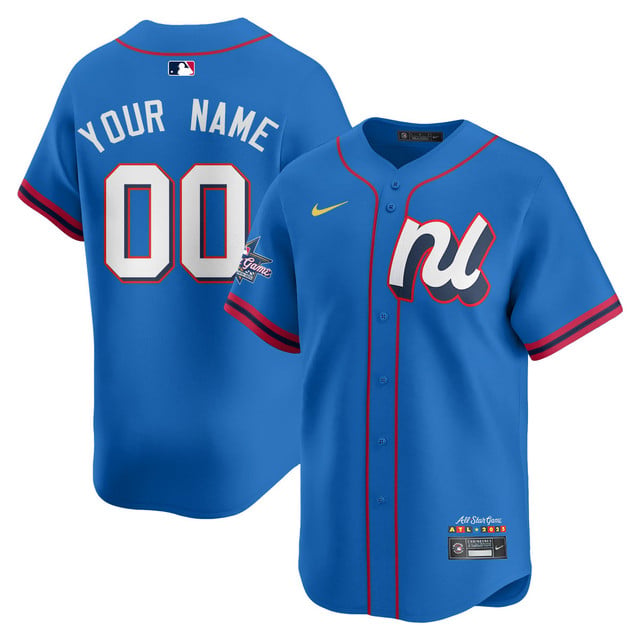 Custom National League 2025 MLB All-Star Jersey BLUE