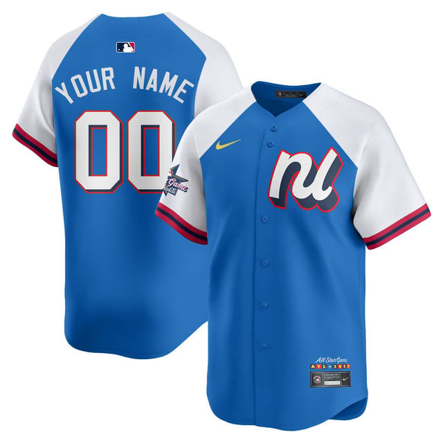 Custom National League 2025 MLB All-Star Jersey BLUE WHITE