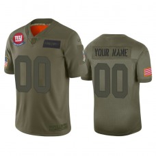 Custom New York Giants #00 Camo 2019 Salute to Service Limited Jersey