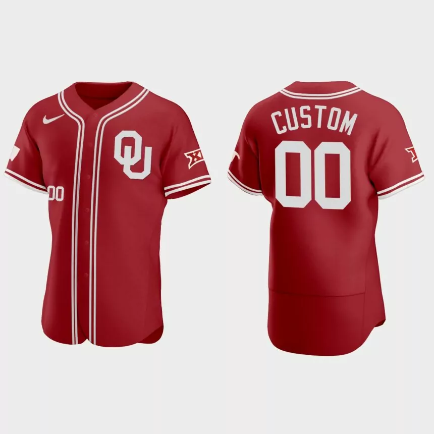 Custom Oklahoma Sooners 2021 Vapor Prime College Baseball Jersey – Red