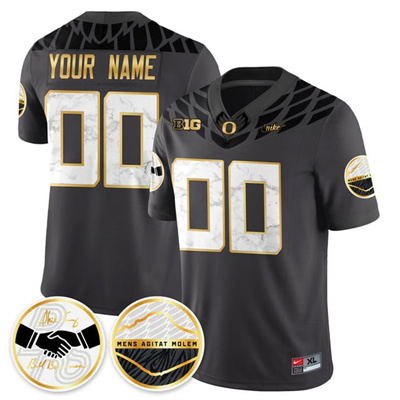 Custom Oregon Ducks 2025 Shoe Duck Jersey black