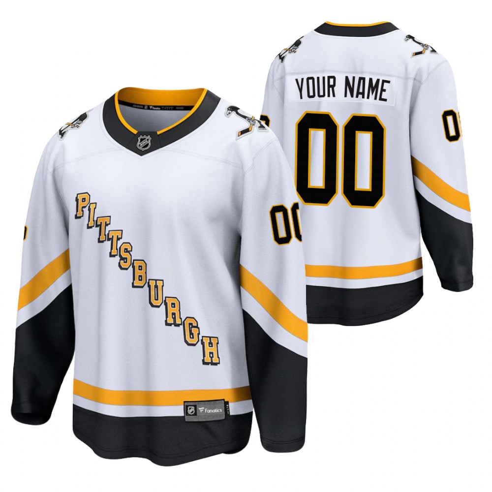 Custom Penguins 2021 Special Edition White Jersey